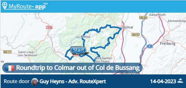 Roundtrip to Colmar out of Col de Bussang