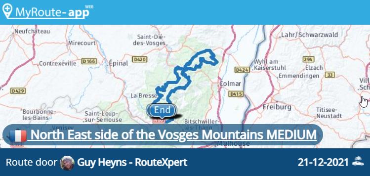 North East Side of the Vosges Mountains MEDIUM (244 km)