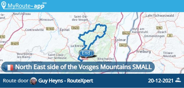 North East Side of the Vosges Mountains Small (200 km)