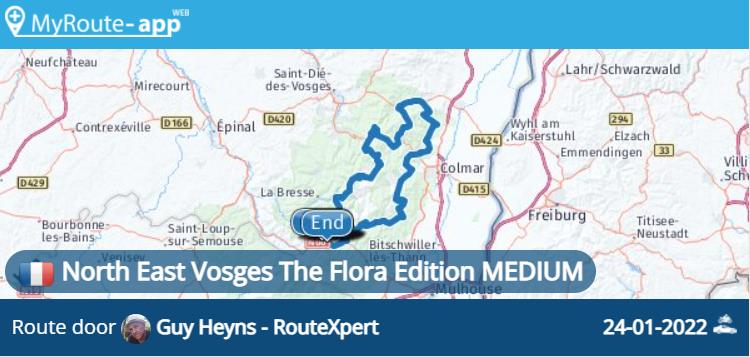 North East Side of the Vosges Mountains - The Flora Edition  -  MEDIUM (260 km)