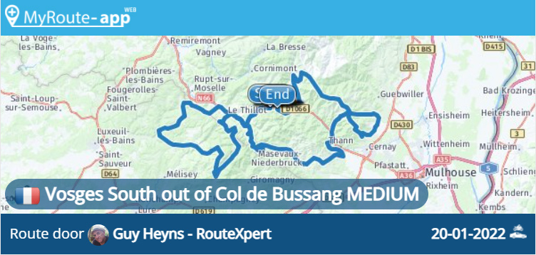 Vosges South out of Col de Bussang MEDIUM (253 km)