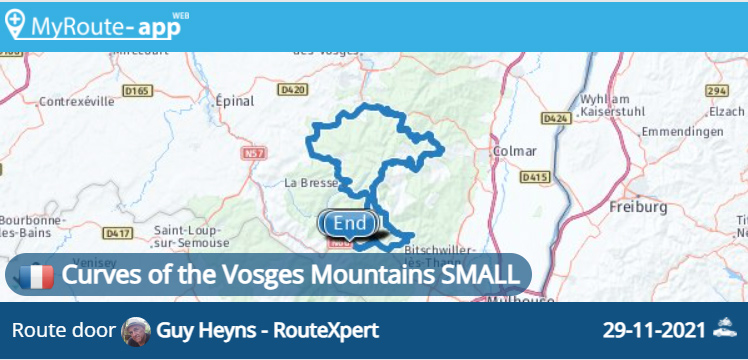 Curves of the Vosges Mountains SMALL (214 km)