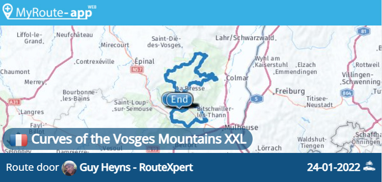 Curves of the Vosges Mountains XXL (364 km)