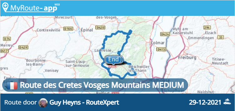 Route des Cretes Vosges Mountains MEDIUM (262 km)